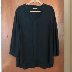 Halogen - XL - Emerald Green Fringe Blouse